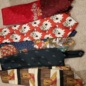 5 vintage holiday ties